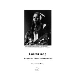 Lakota song - Čhaŋtéwašte hokšíla - Good hearted boy