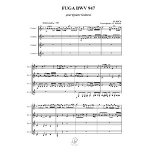Bach Fuga BWV 947