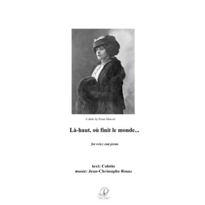 Là-haut où finit le monde - for voice & piano