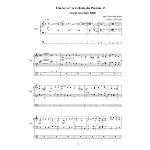 Psaume 33 - Réjouis-toi, peuple fidèle - for organ