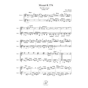 Mozart - K574 - 2 guitars