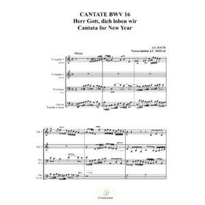 Bach - Cantate BWV 16 - Preludio - brass quartet