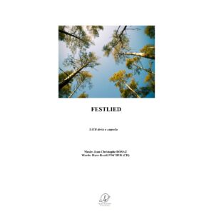 Festlied - SATB divisi a cappella