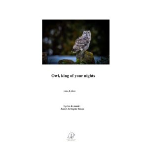 Owl, king of your nights - voice & piano