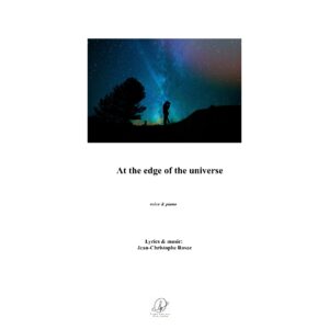 At the edge of the universe - voice & piano