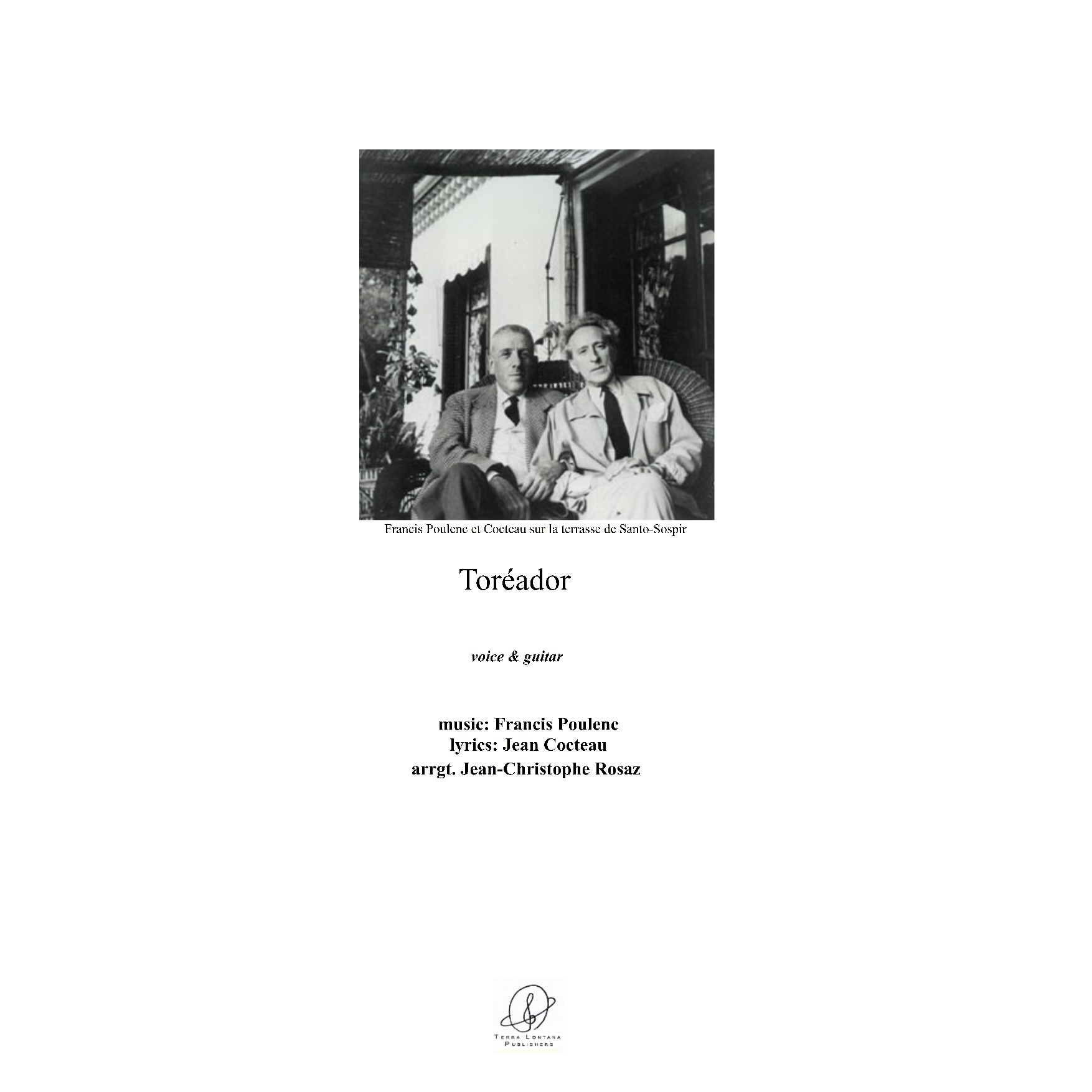 Poulenc / Cocteau - Toréador - voice & guitar