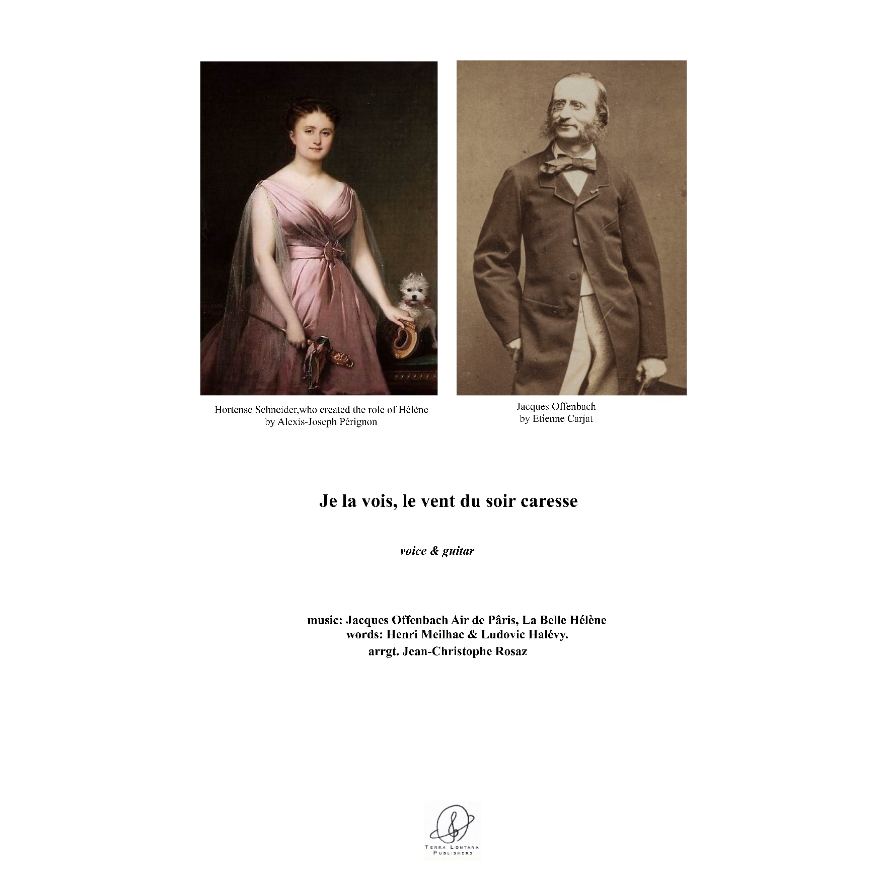 Offenbach - Je la vois, le vent du soir caresse - voice (or cello) & guitar or piano